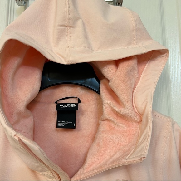 THE NORTH FACE WOMEN'S SHELBE RASCHEL SOFT-SHELL HOODIE in Pearl Pink Size S - Picture 11 of 16